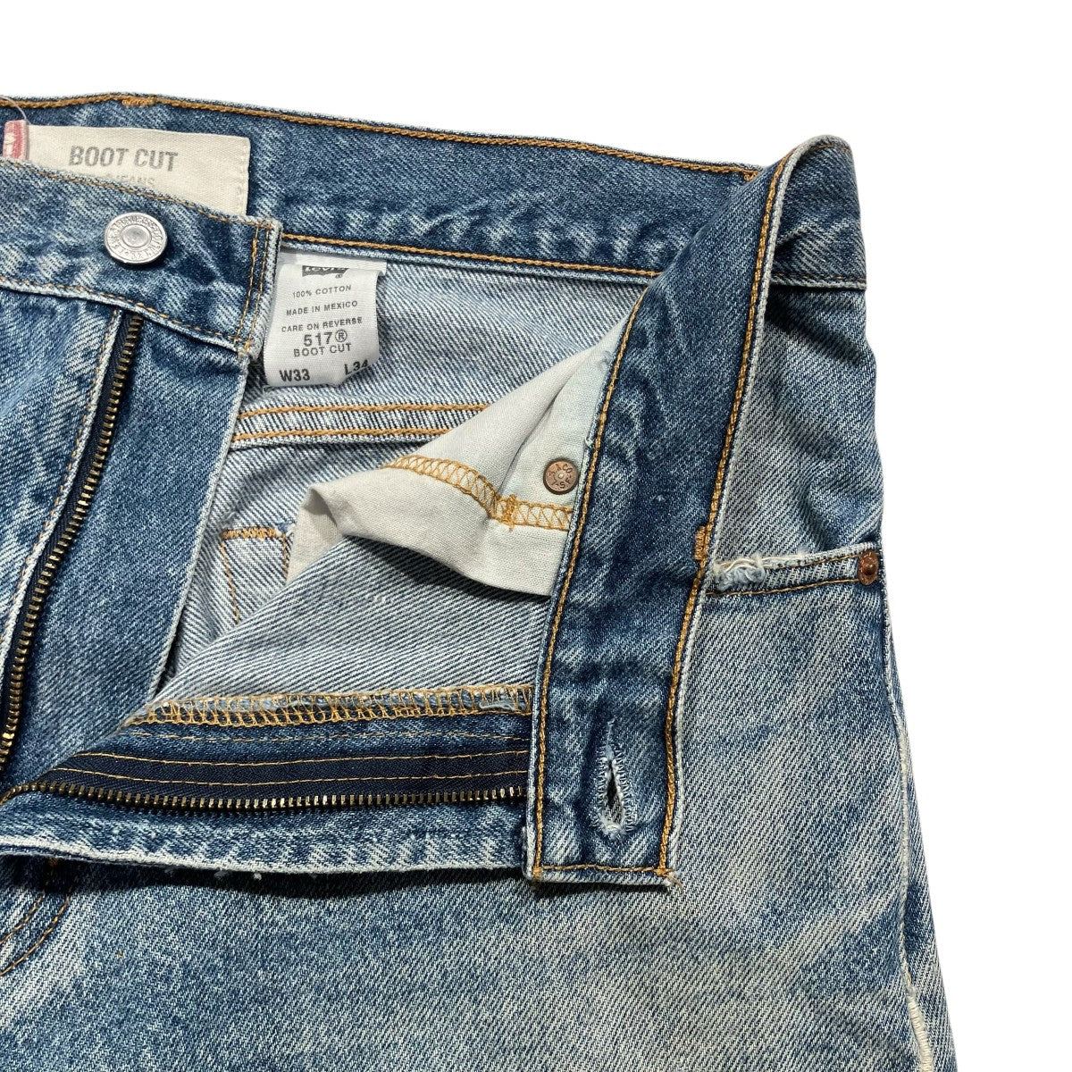 517 BOOT CUTデニムパンツ115170217