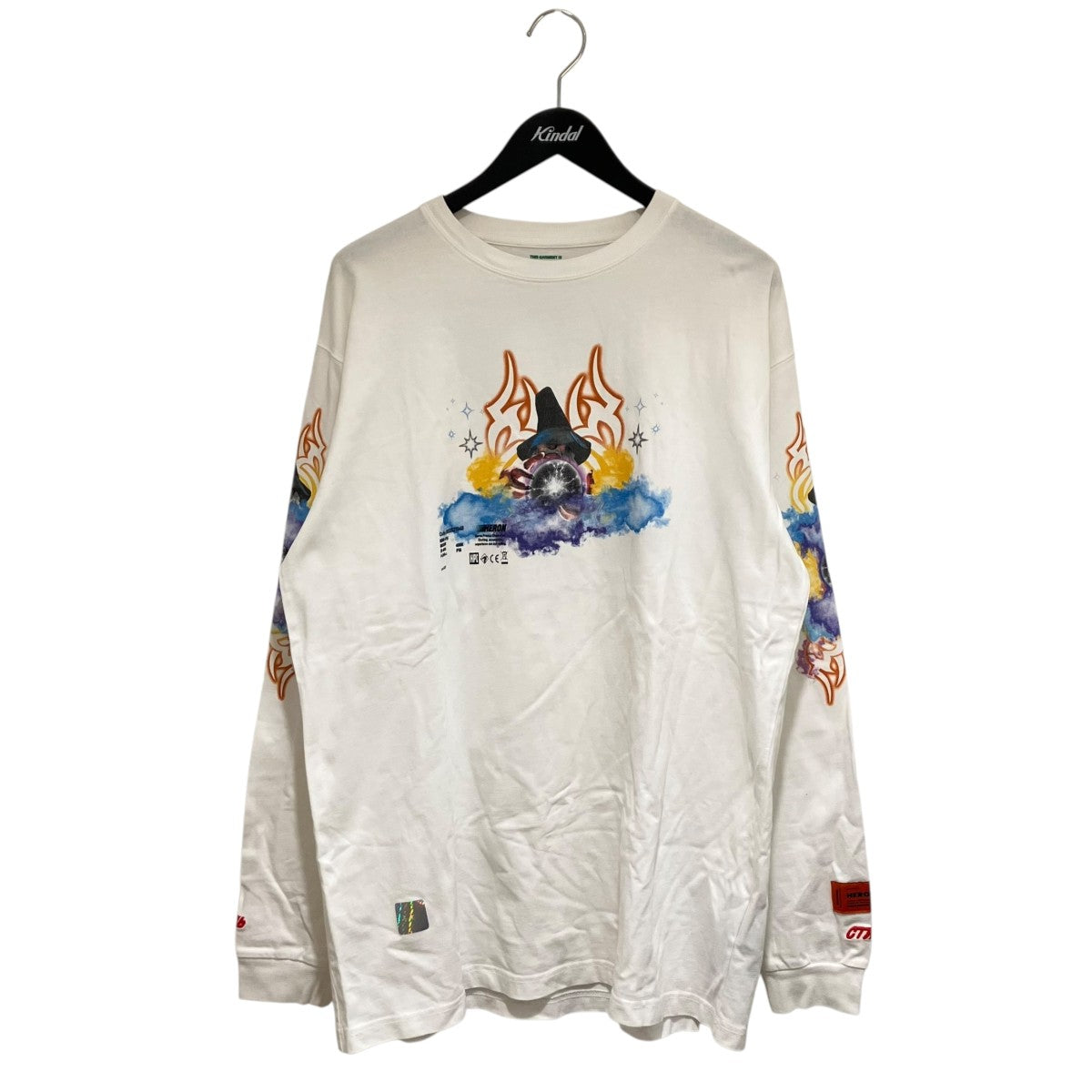 HERON PRESTON(ヘロンプレストン) TRAIBAL WIZARD TEE長袖Tシャツ