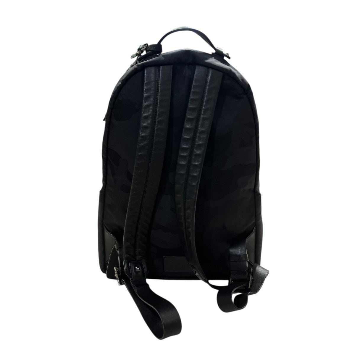 迷彩柄 バックパック  レザー ナイロンバックパック