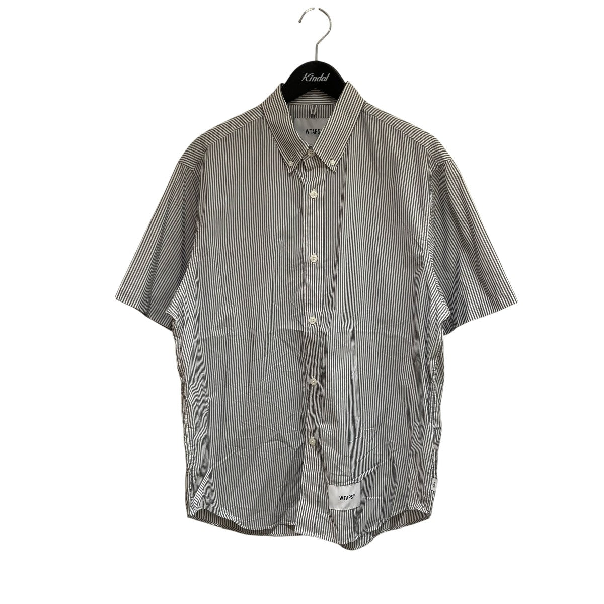 WTAPS BD 01 SS CTPL． Broadcloth． Textile． Coolmaxストライプシャツ241TQDT-SHM04 古着・中古-1枚目のアイテム画像