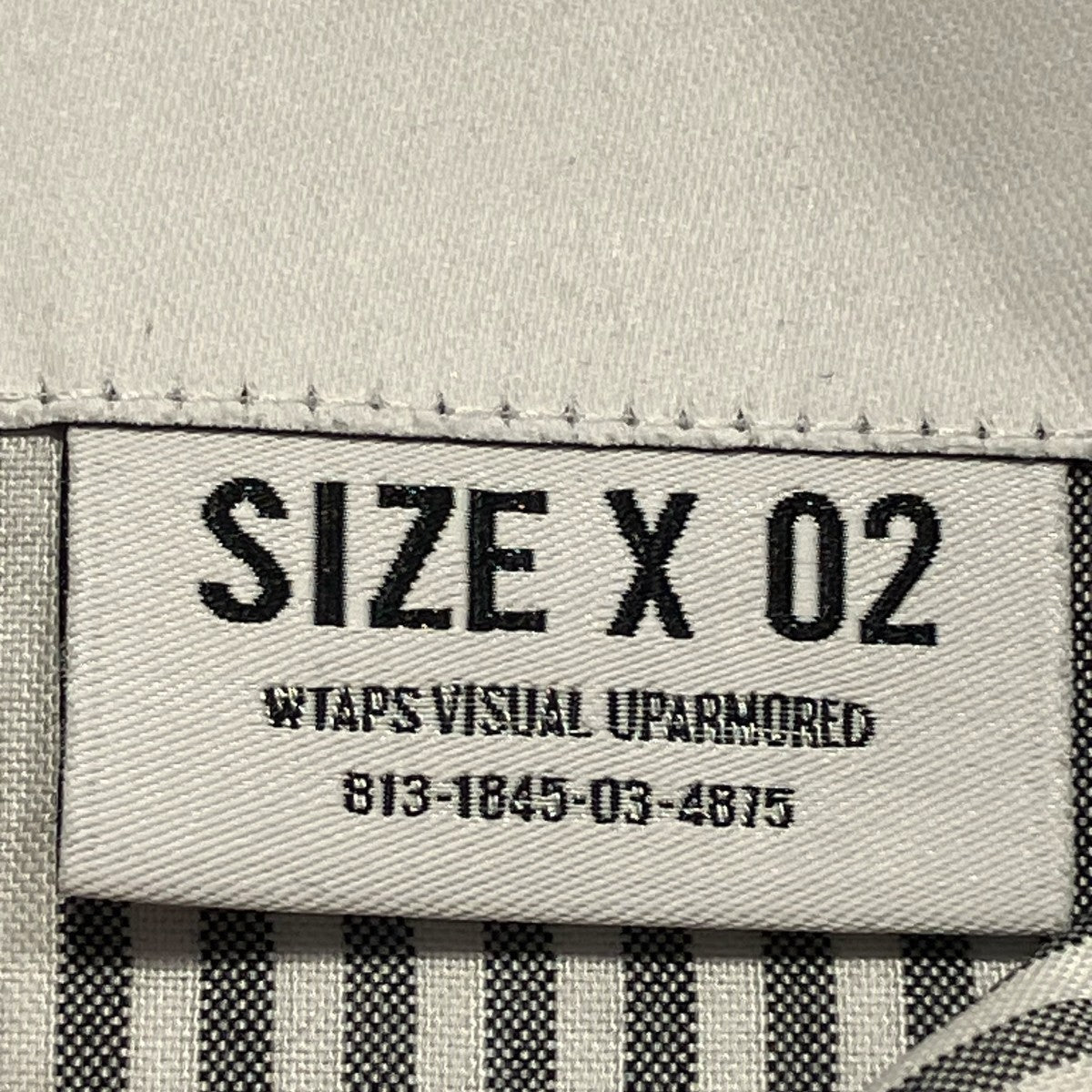 WTAPS BD 01 SS CTPL． Broadcloth． Textile． Coolmaxストライプシャツ241TQDT-SHM04 古着・中古-5枚目のアイテム画像