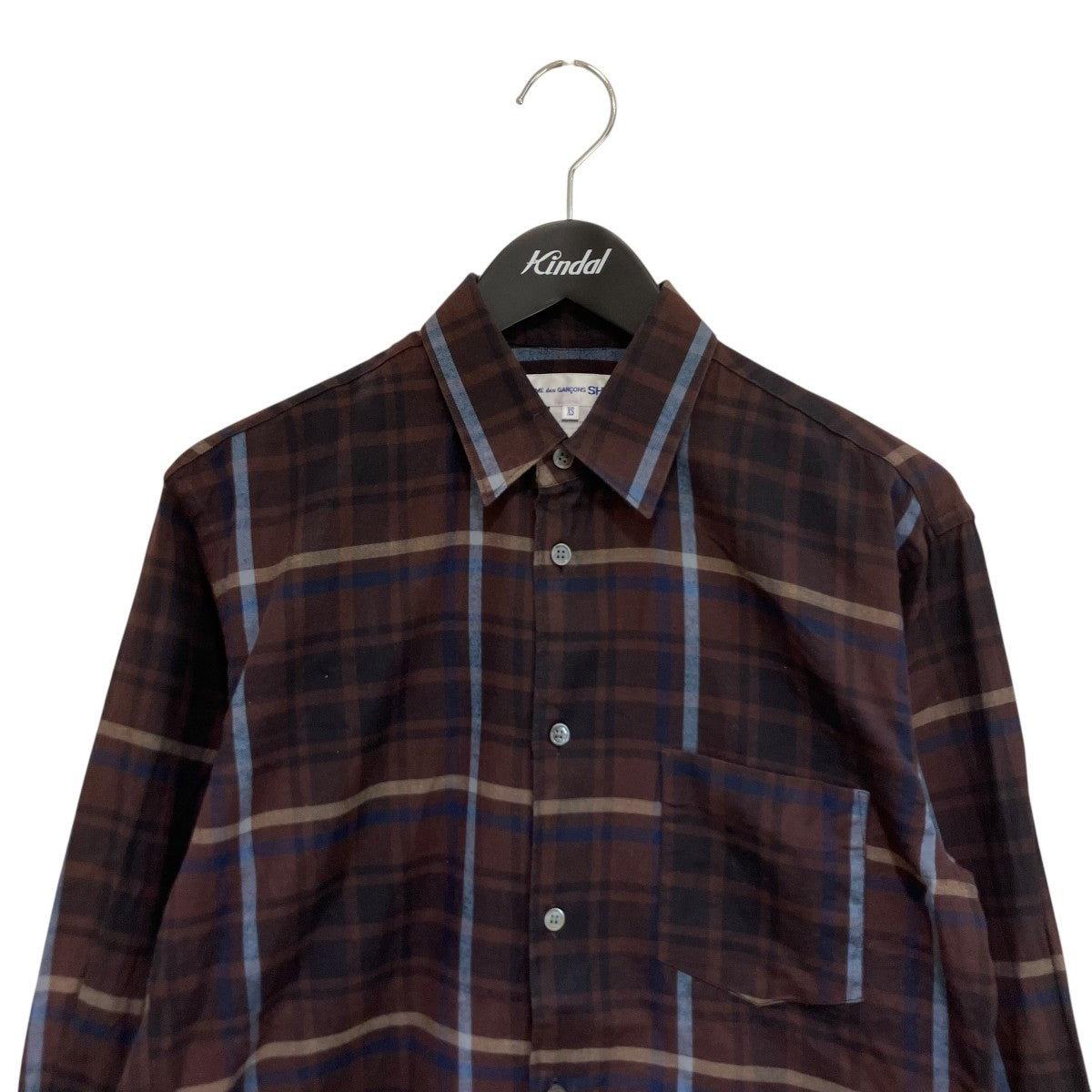 チェックシャツW24073