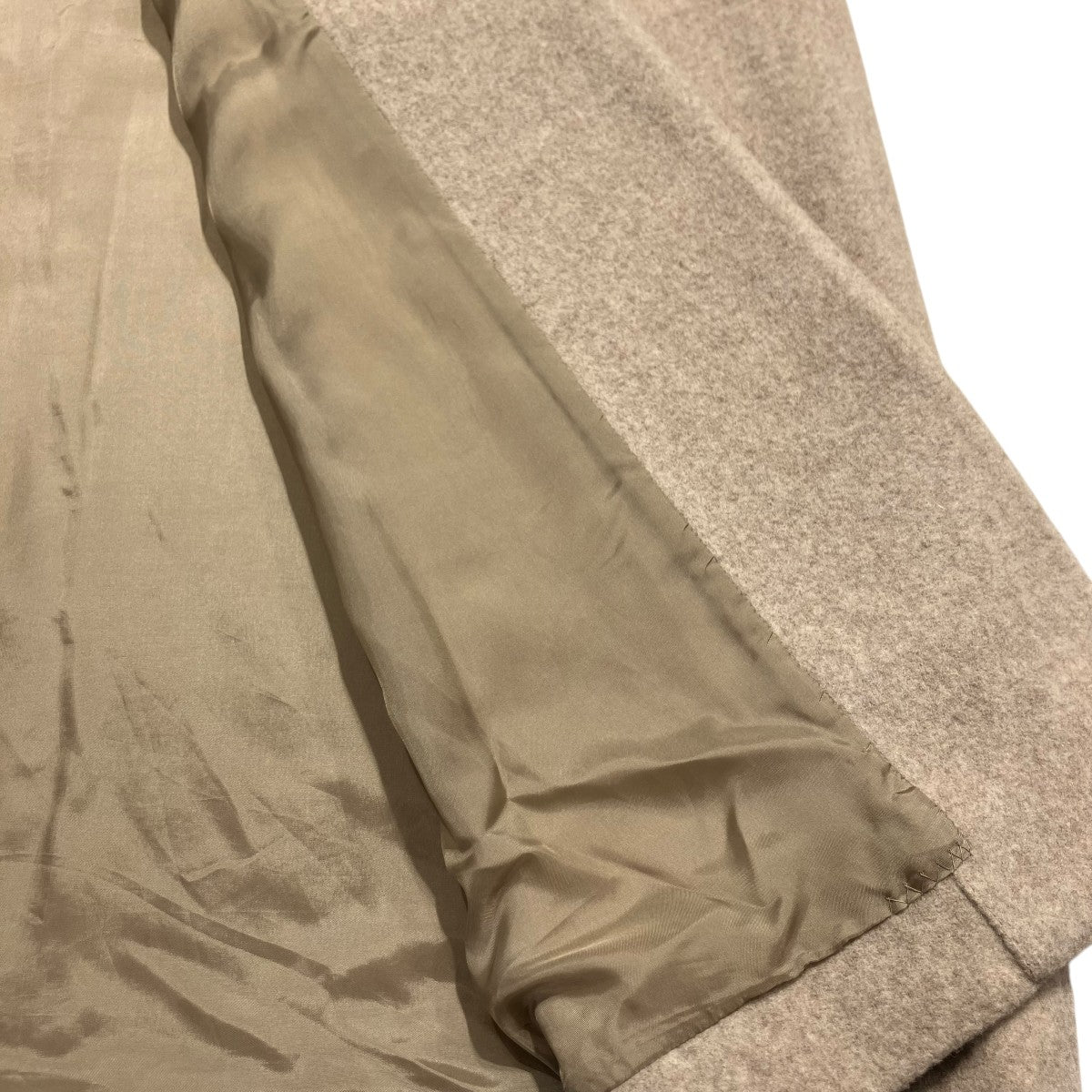 ウールロングBigラムビーバーコートステンカラーコート