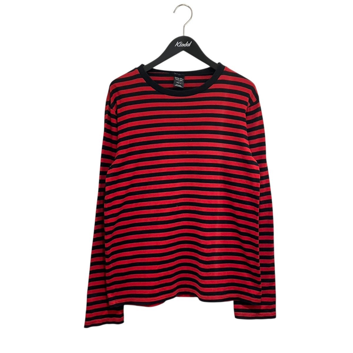 NUMBER (N)INE(ナンバーナイン) ボーダーカットソー ブラック×レッド