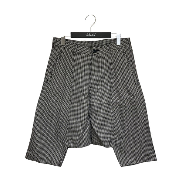 ブラック コムデギャルソン AD2012 千鳥格子 スカート風サルエルパンツ BLACK COMME des GARCONS(ブラックコムデギャルソン) 千鳥格子サルエル