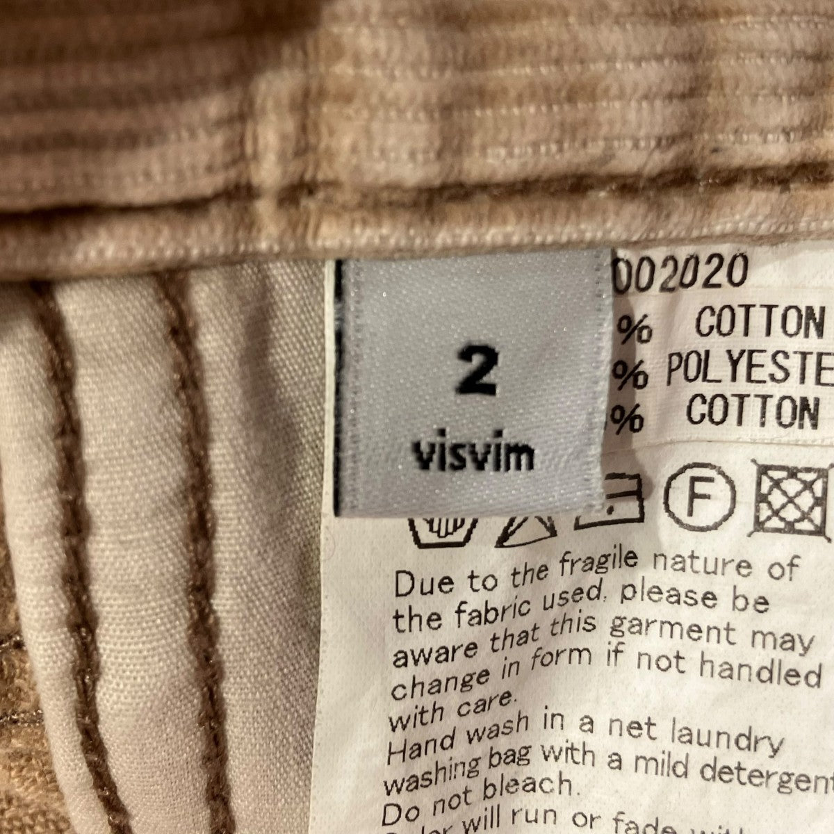 FLUXUS CORDSコーデュロイパンツVS0002020