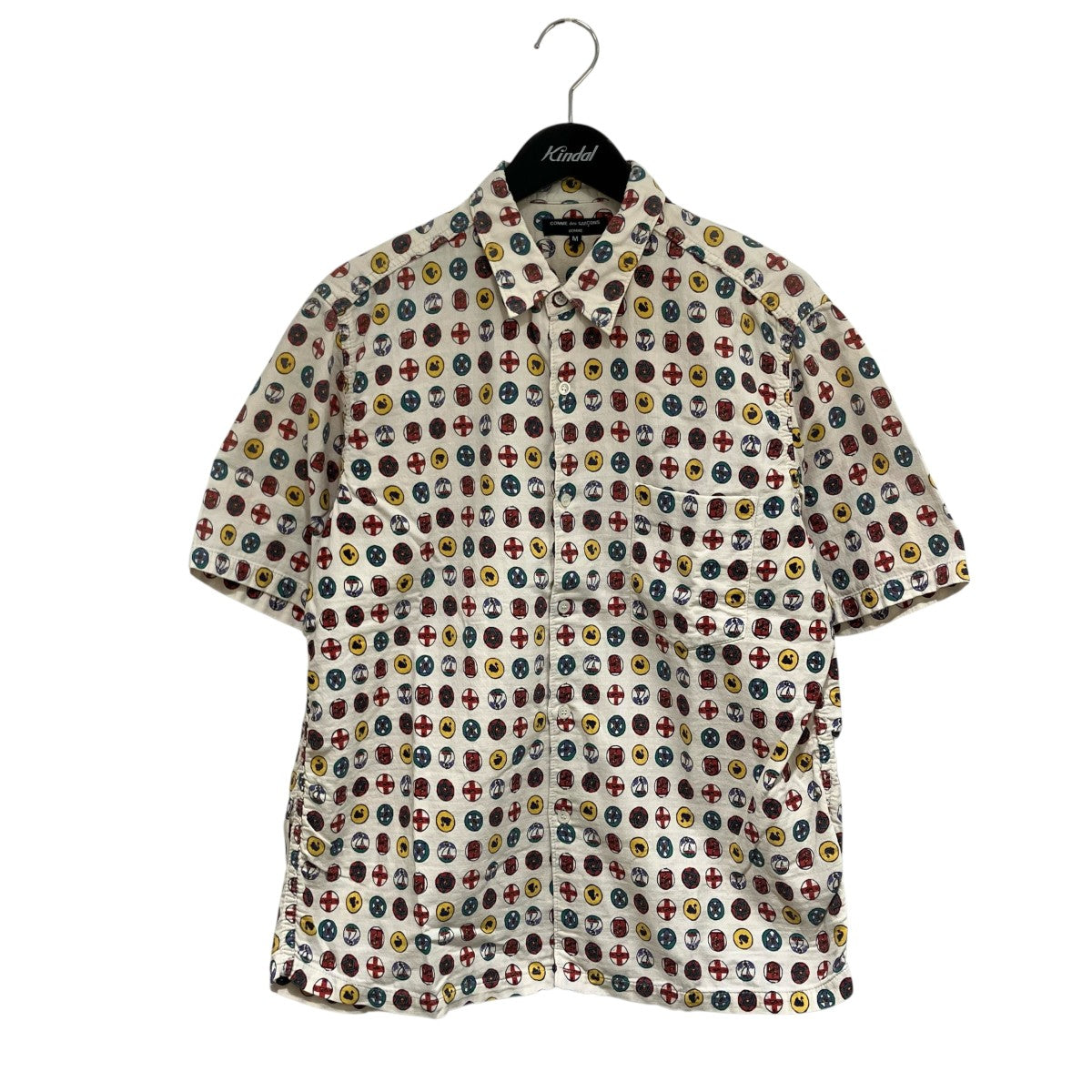 COMME des GARCONS HOMME 半袖総柄シャツHM-B015 古着・中古-1枚目のアイテム画像