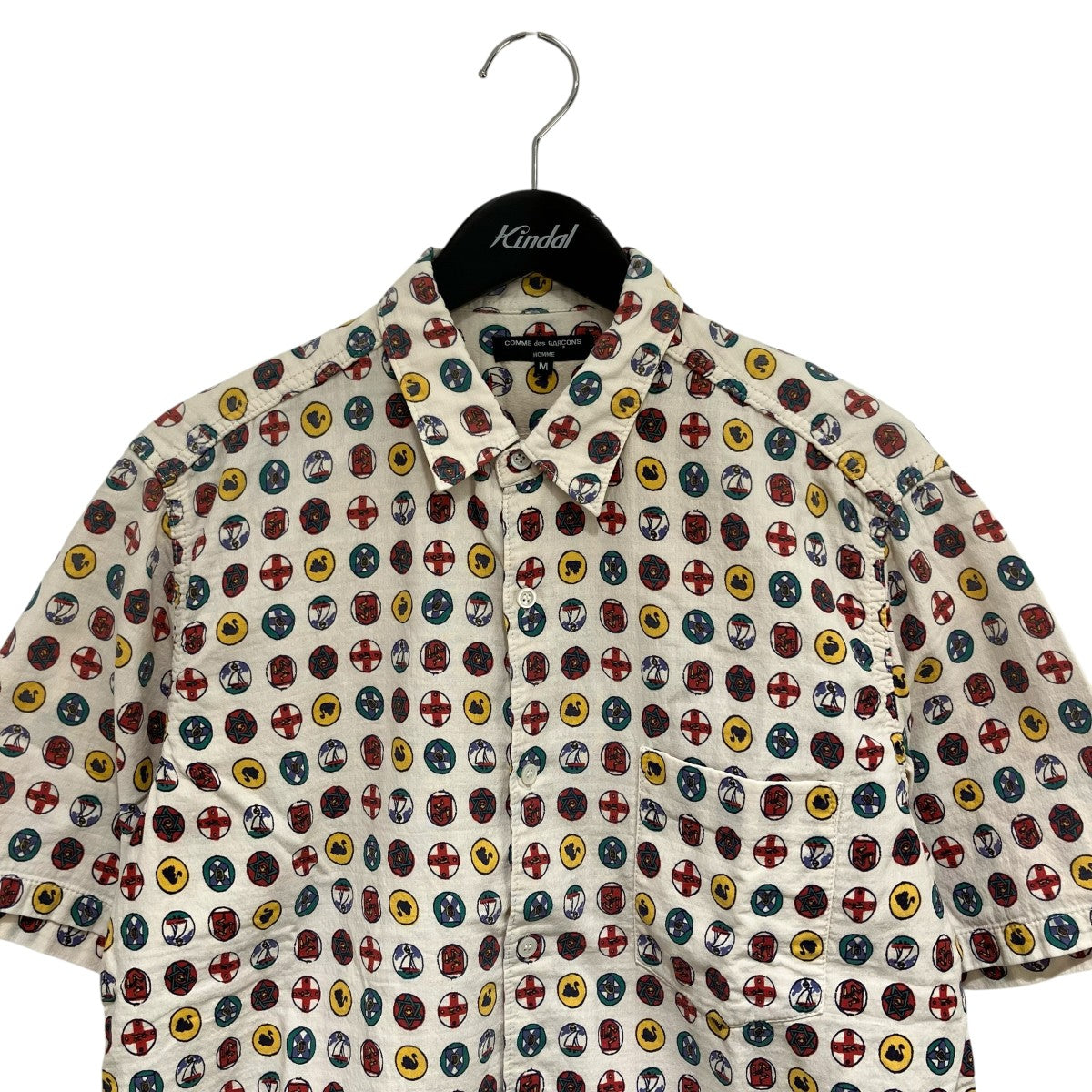 COMME des GARCONS HOMME 半袖総柄シャツHM-B015 古着・中古-3枚目のアイテム画像