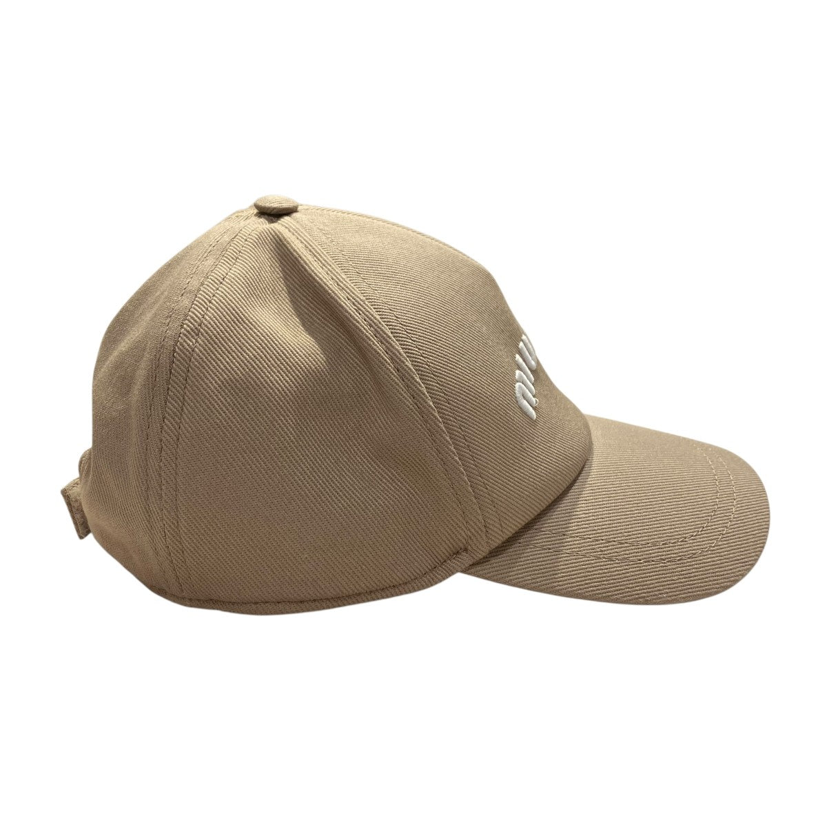 MIU MIU(ミュウミュウ) ドリル ベースボールキャップ5HC179 5HC179