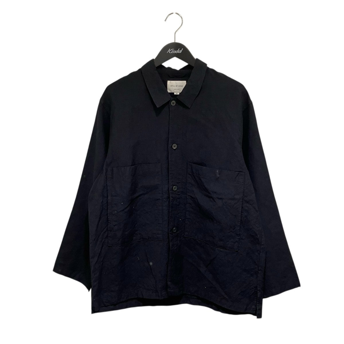 STILL BY HAND 24SSリネン×ウールライトブルゾンシャツジャケットBL05234 古着・中古-1枚目のアイテム画像