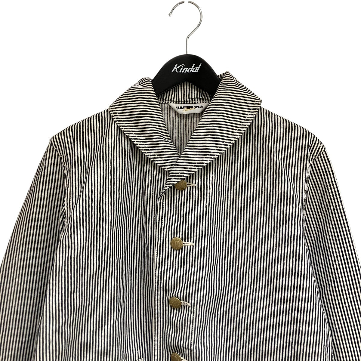 オリジナルA Bathing Ape日本製オールドエイプウールCPOジャケット A BATHING APE(アベイシングエイプ) APE NEVER APEショールカラー