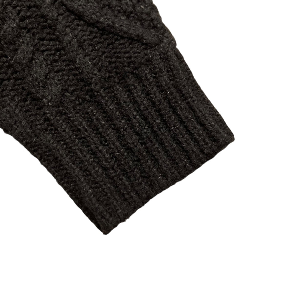 ケーブルニット パーカー厚手ニット090233