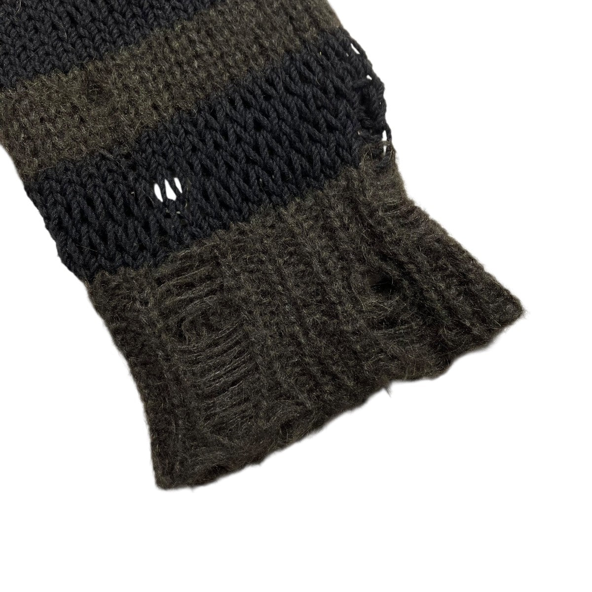 ACNE STUDIOS ダメージ加工ボーダーカーディガンFN-WN-KNIT000535 古着・中古-4枚目のアイテム画像