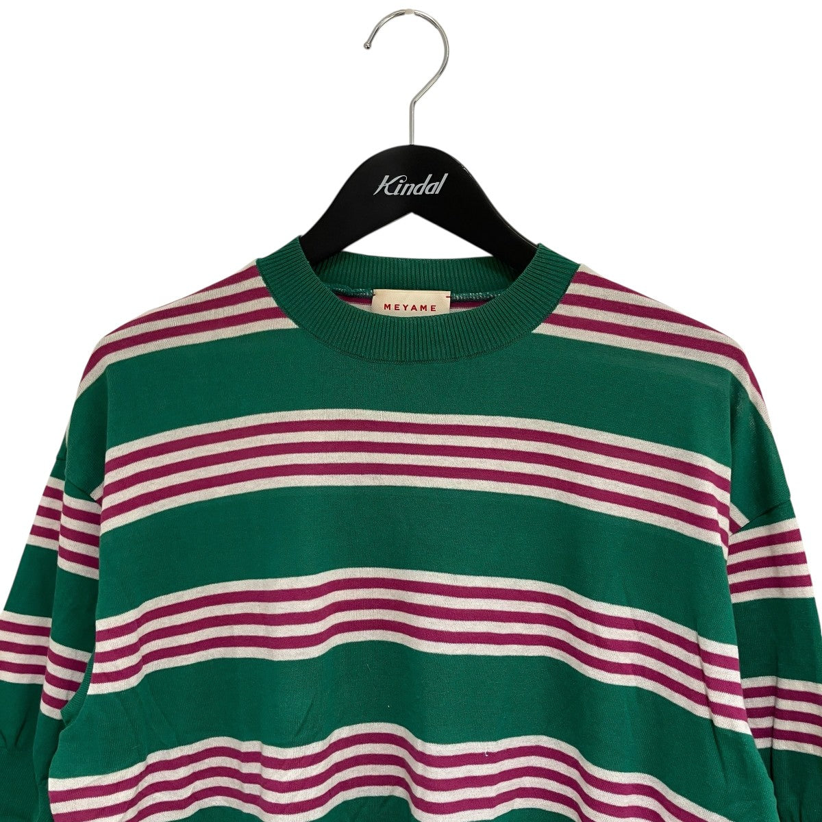 MEYAME コットンニット ハーフスリーブT-シャツ半袖TシャツMEY-1636 古着・中古-3枚目のアイテム画像