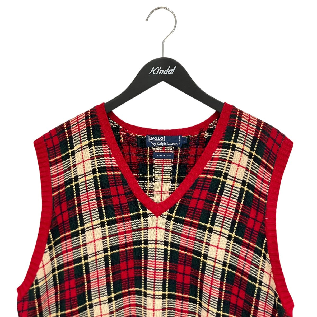 POLO RALPH LAUREN(ポロラルフローレン) ニットベスト レッド サイズ L