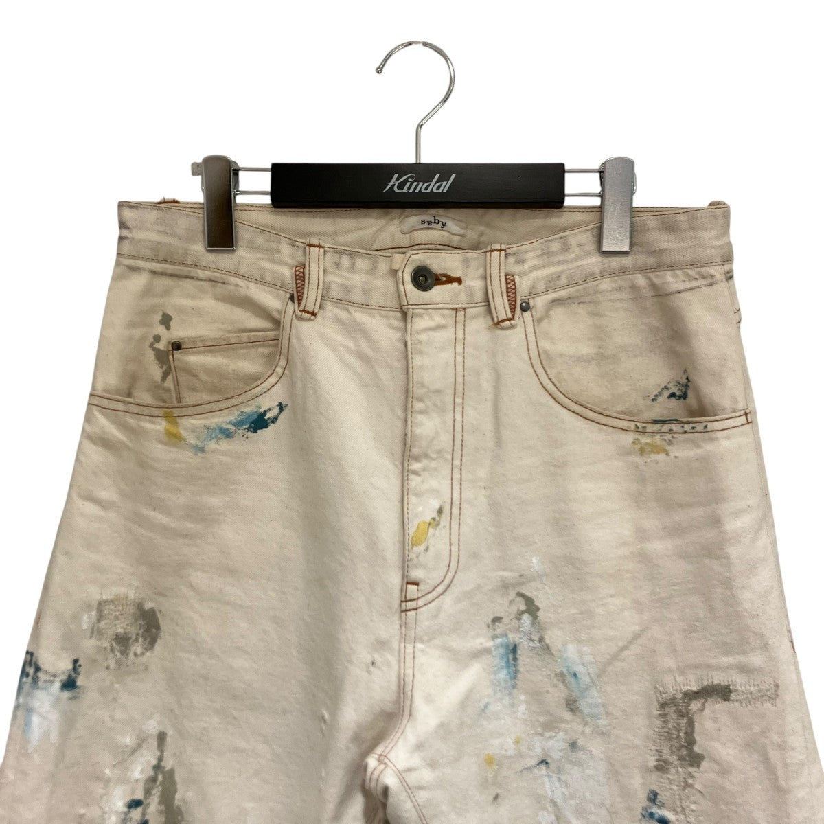 24SSKAMATA DENIM TROUSERS TYPE01 PAINT VINTAGEデニムパンツ24S-031809