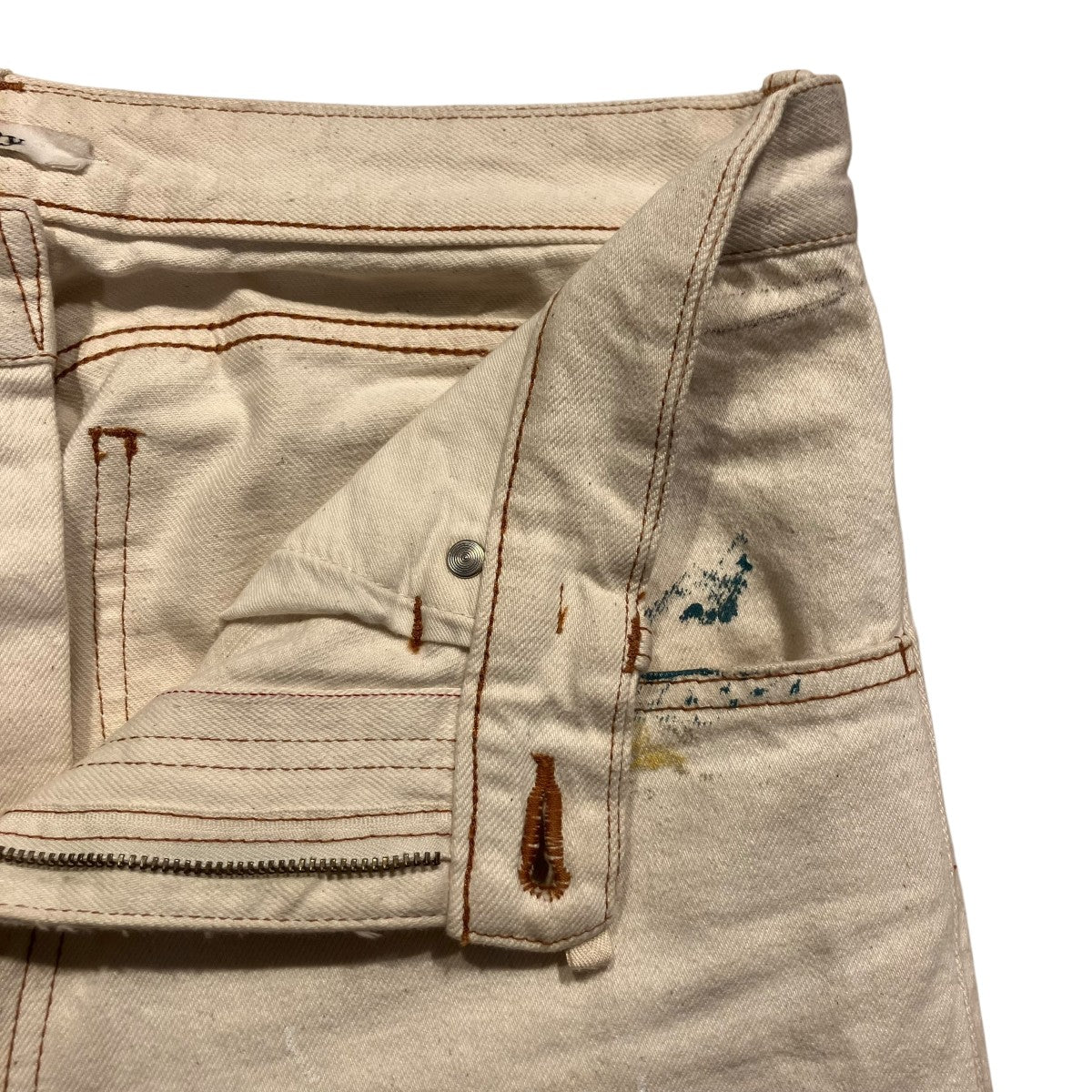 24SSKAMATA DENIM TROUSERS TYPE01 PAINT VINTAGEデニムパンツ24S-031809