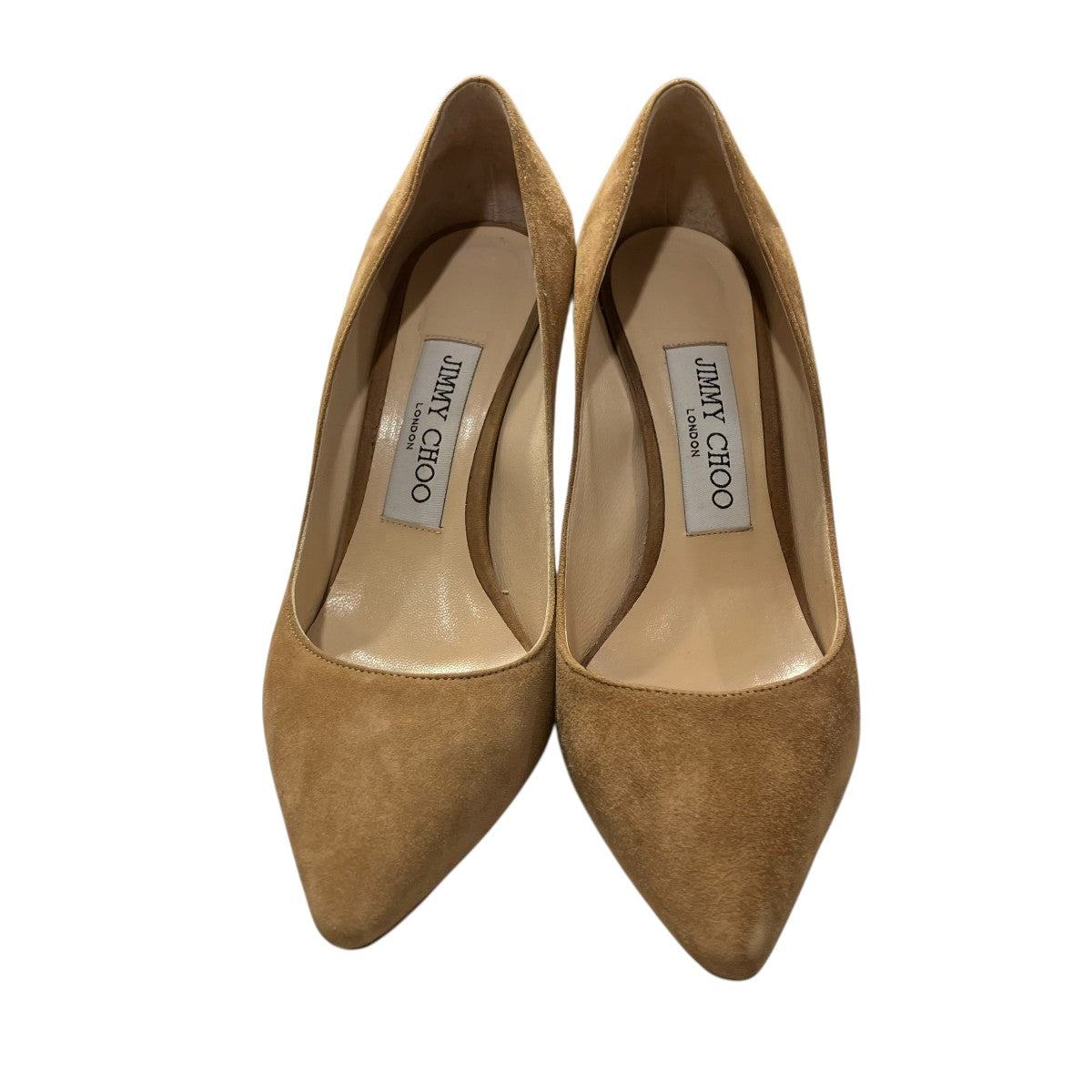JIMMY CHOO(ジミーチュウ) スウェードヒールパンプス ベージュ サイズ