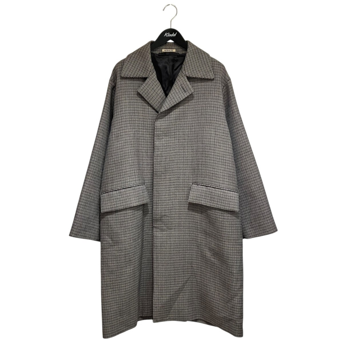 DOUBLE FACE CHECK SOUTIEN COLLAR COATコートA9AC01BN