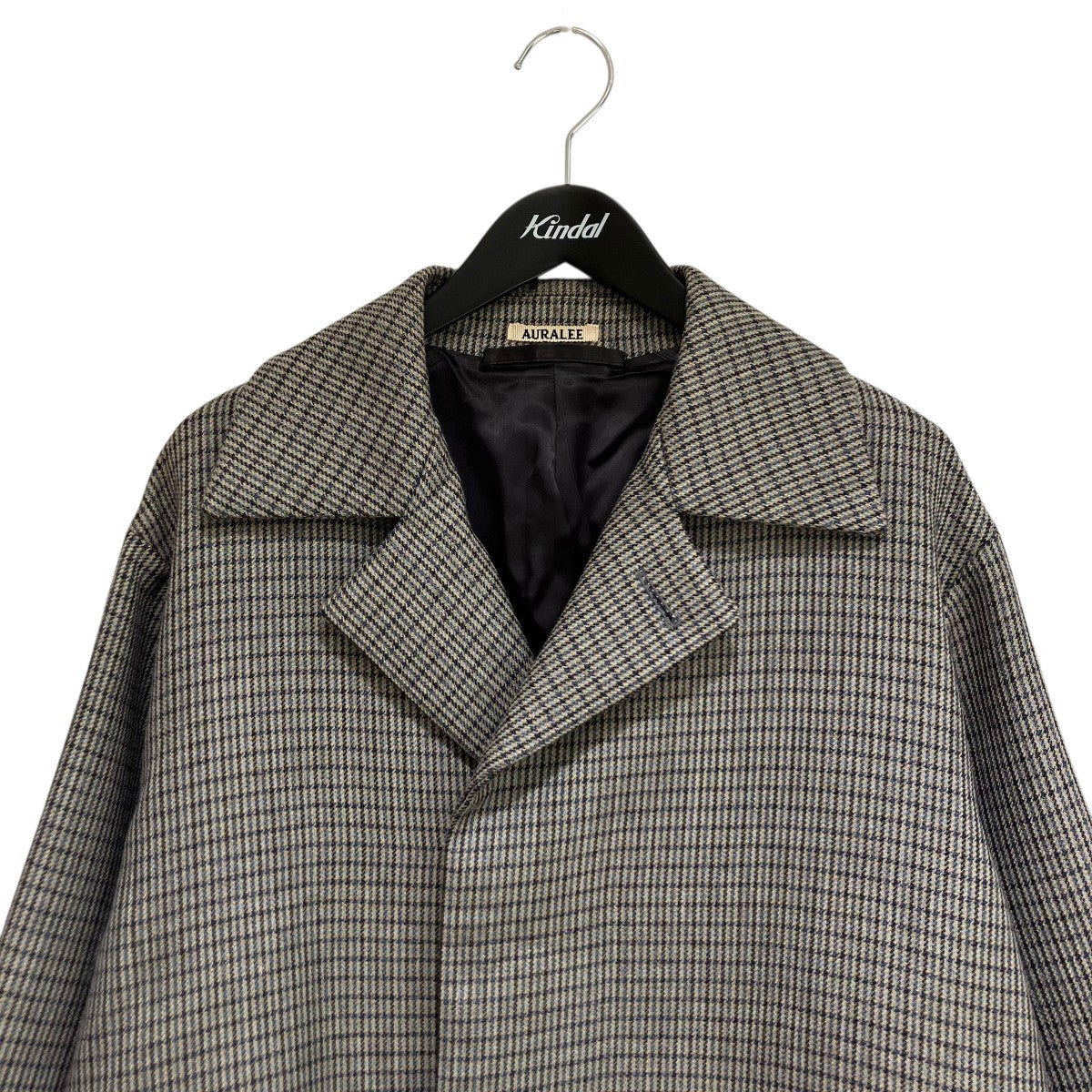 DOUBLE FACE CHECK SOUTIEN COLLAR COATコートA9AC01BN