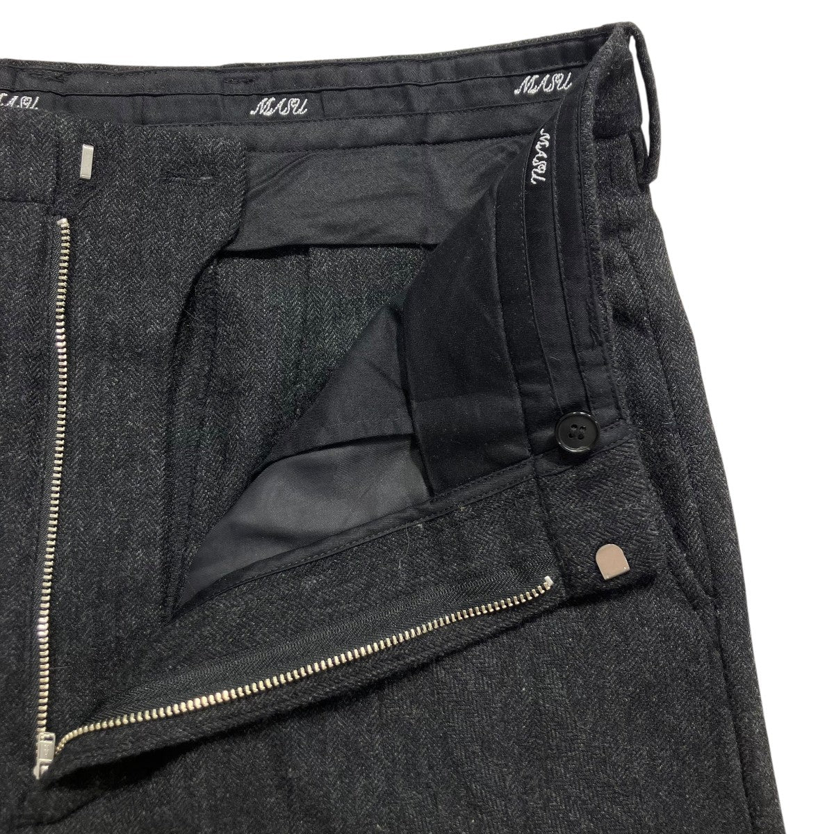 MASU 25AWINITIAL WIDE TROUSERSワイドパンツM25F9PL006 古着・中古-5枚目のアイテム画像