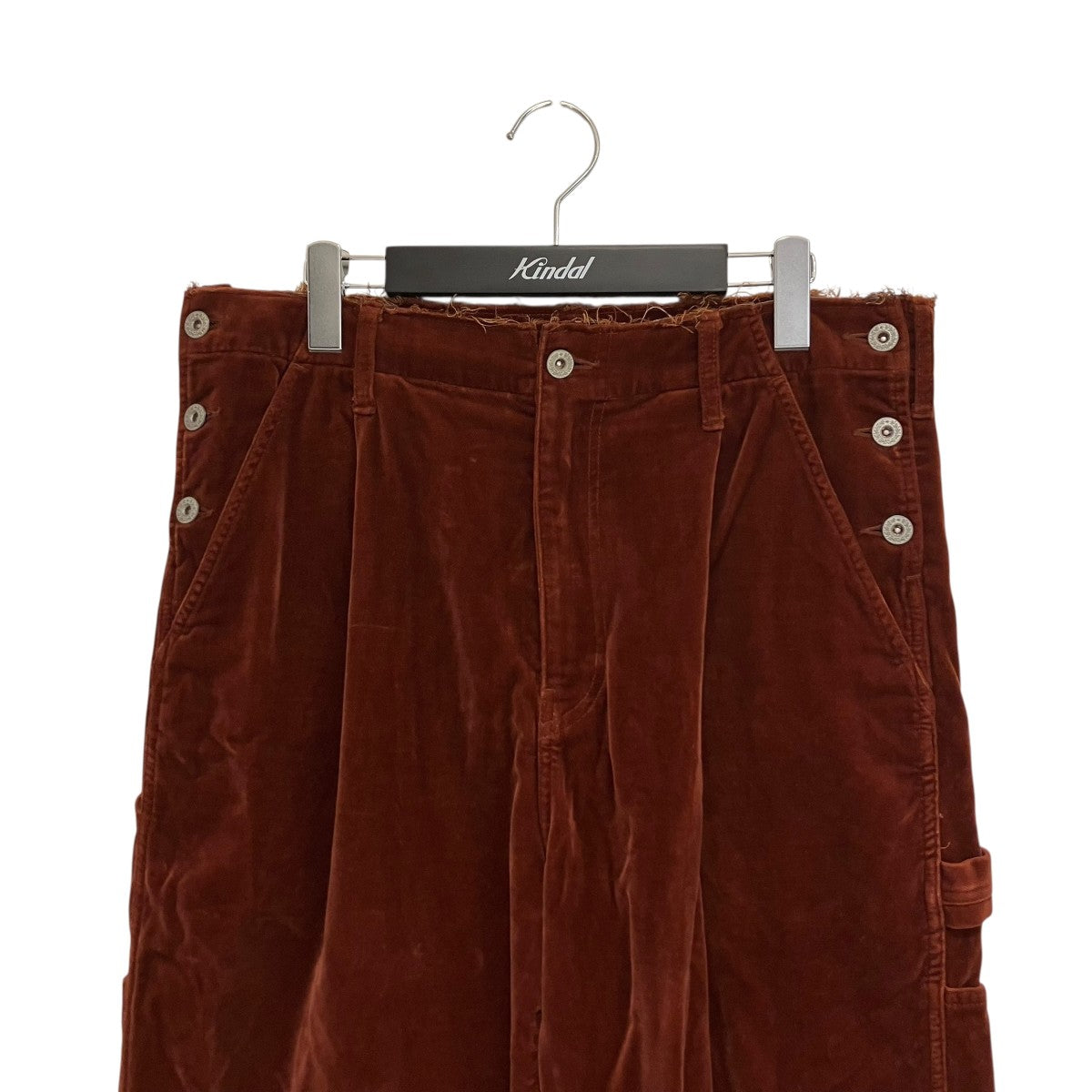 21awCUT OF VELVET PANTSベロアパンツ21AW09PT158