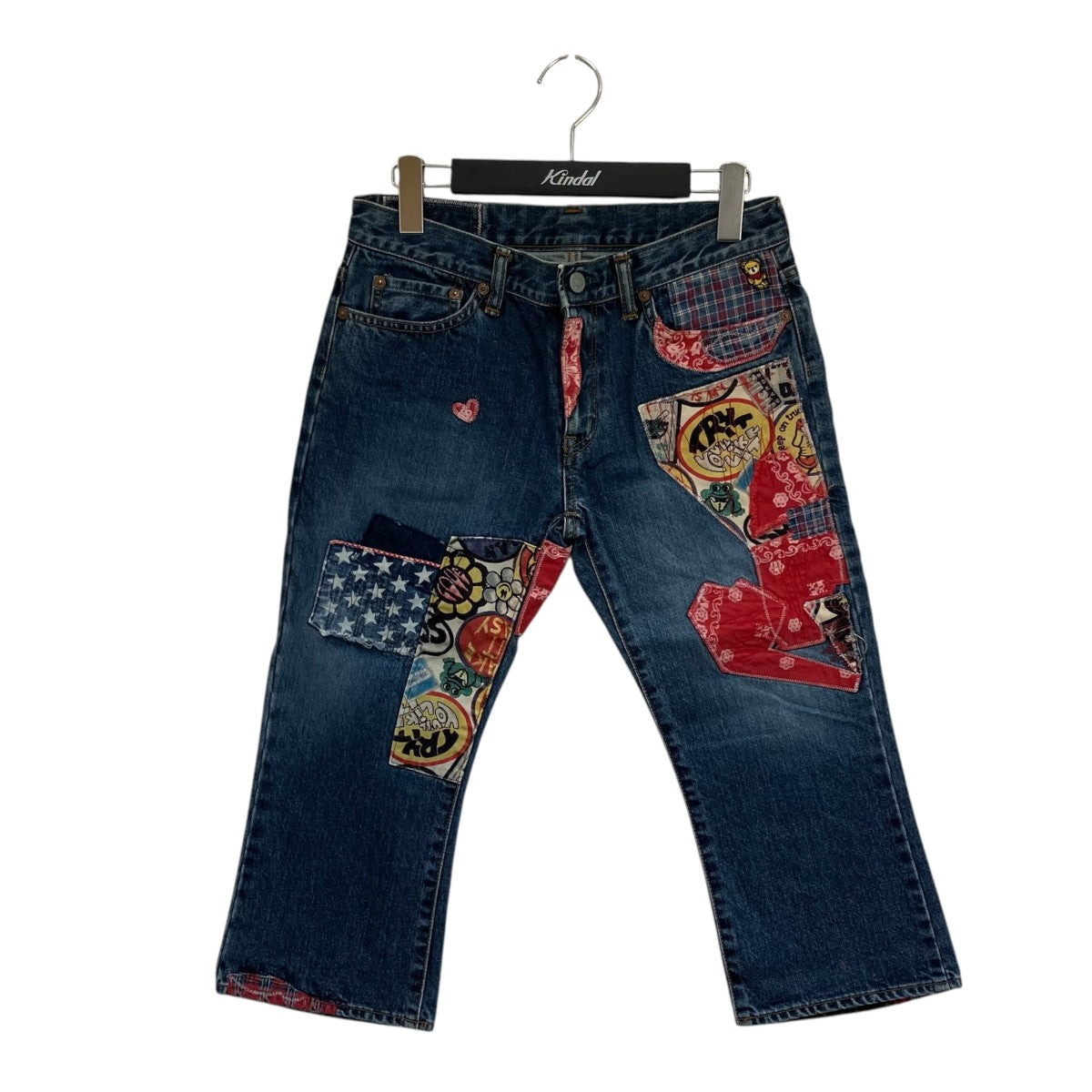 Hysteric Glamour パッチワーククロップドパンツデニムパンツ2AP-3353 古着・中古-1枚目のアイテム画像