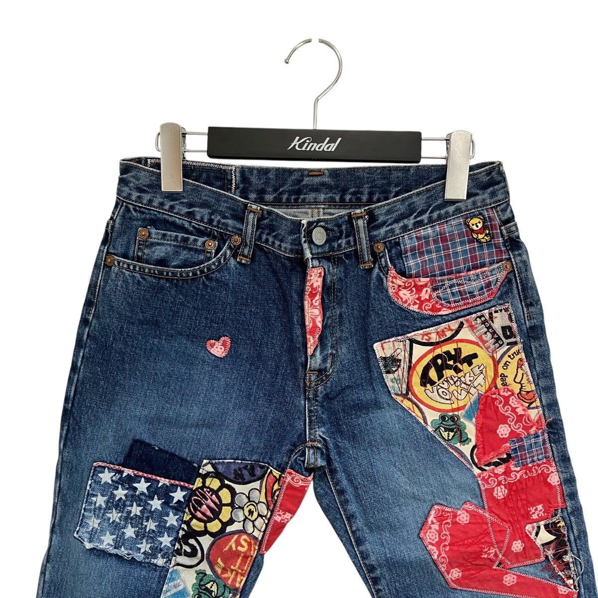 Hysteric Glamour パッチワーククロップドパンツデニムパンツ2AP-3353 古着・中古-3枚目のアイテム画像