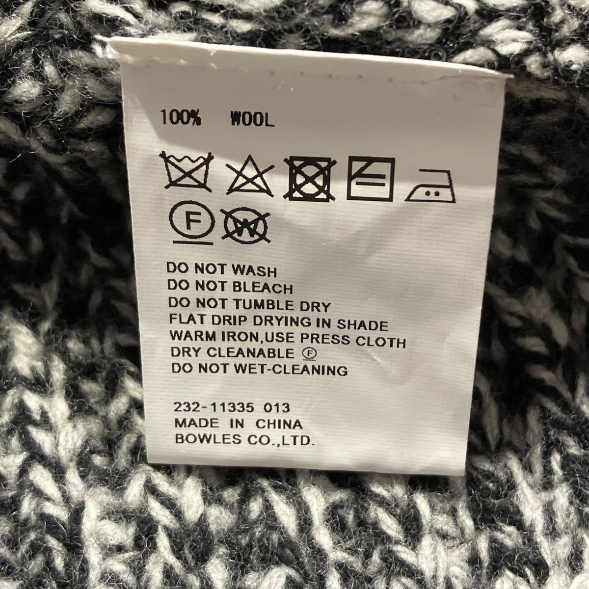 23AWRIBBED SWEATER NECK WARMERベスト232-11335