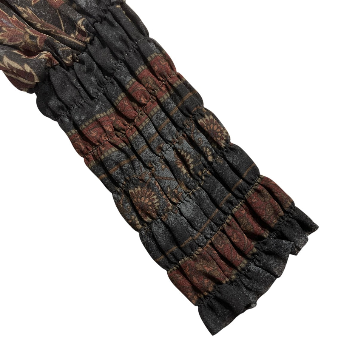 AMERI VELOUR DOCKING SCARF DRESS総柄ワンピースドレス01320560920 古着・中古-4枚目のアイテム画像