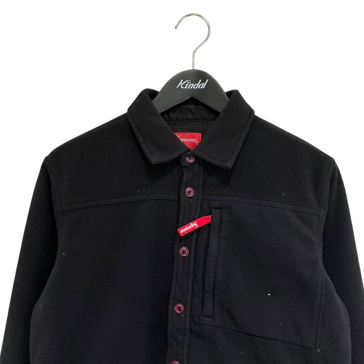 Supreme(シュプリーム) ポーラーテックフリースシャツ ブラック サイズ