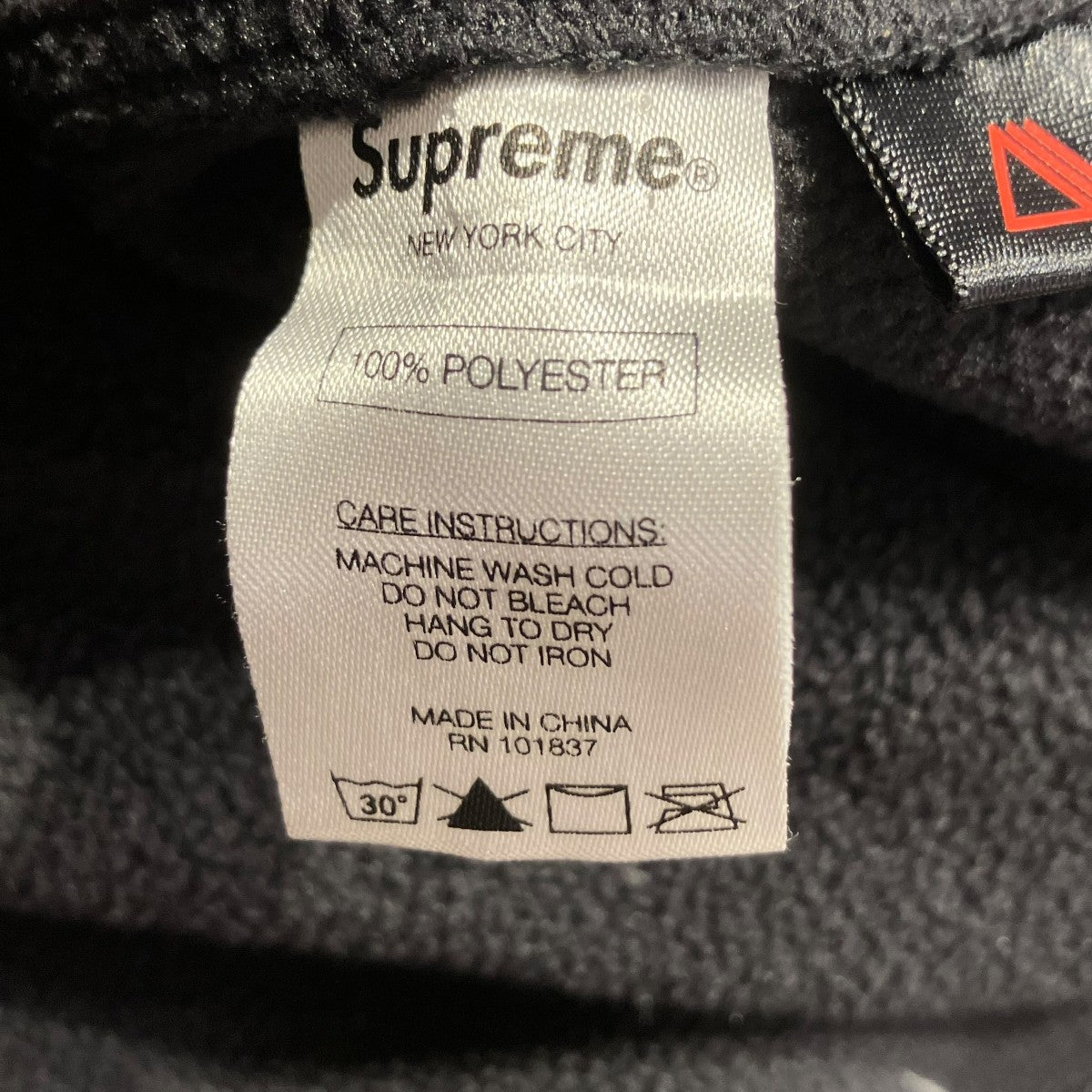 Supreme(シュプリーム) ポーラーテックフリースシャツ ブラック サイズ