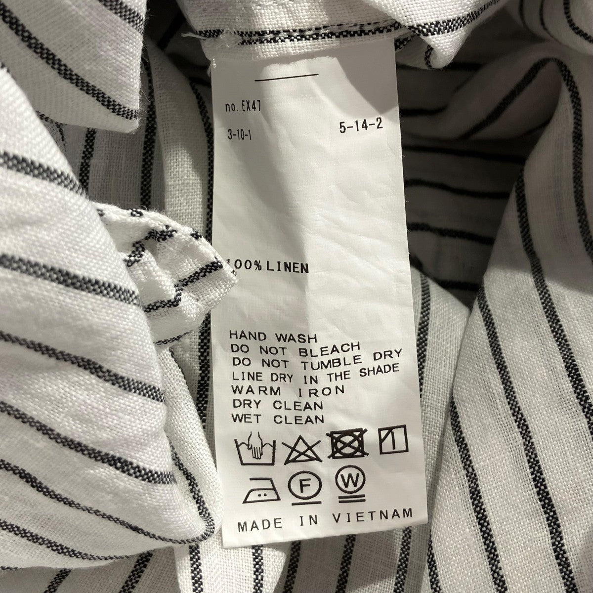 24SSフレンチリネンシャツワンピース24040220661020