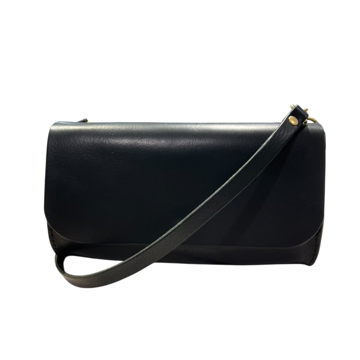 ANALOGICO(アナロジコ) ギボシショルダーレザーバッグ ブラック サイズ