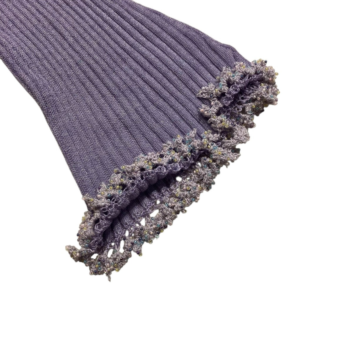 mame kurogouchi(マメクロゴウチ) Beaded Flared Sleeve Knit薄手