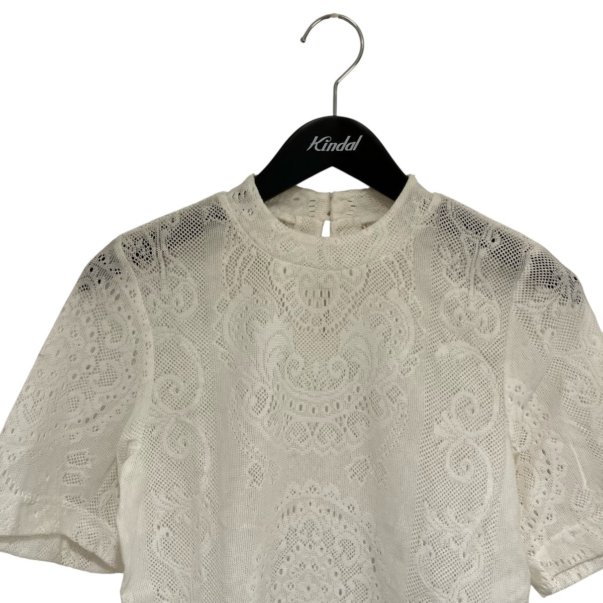 mame kurogouchi(マメクロゴウチ) Curtain Lace Jacquard Jersey Top
