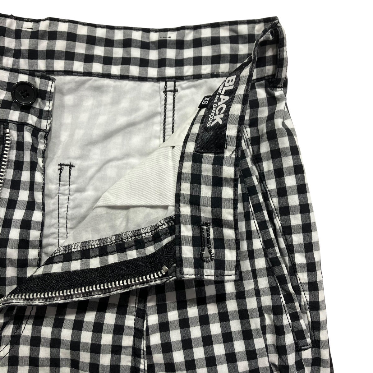 BLACK COMME des GARCONS チェックサルエルパンツ1C-P018 古着・中古-5枚目のアイテム画像