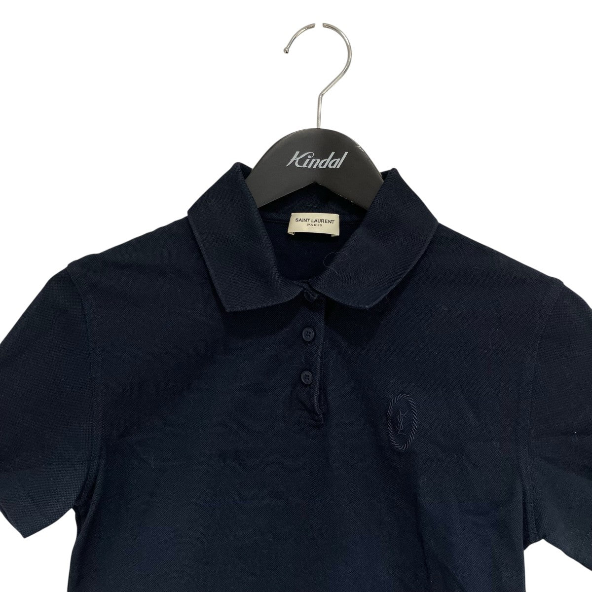 Saint Laurent Paris Cropped Polo Shirt半袖ポロシャツ686218 古着・中古-3枚目のアイテム画像
