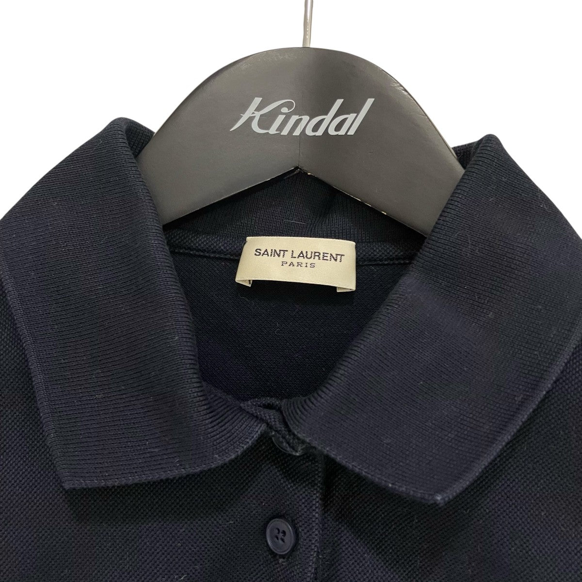 Saint Laurent Paris Cropped Polo Shirt半袖ポロシャツ686218 古着・中古-5枚目のアイテム画像