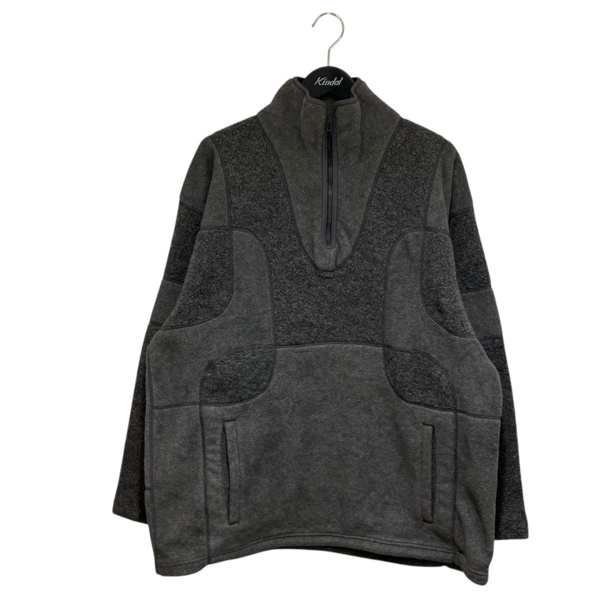 22AWPATCHWORK FLEECE ZIP PULLOVERスウェットWM2273522
