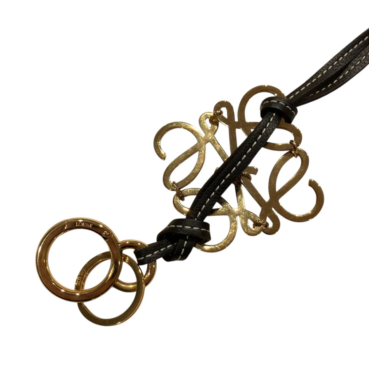 LOEWE(ロエベ) アナグラムチャーム ブラック×ゴールド サイズ 記載なし