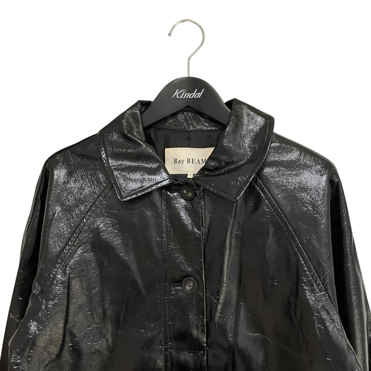 RAY BEAMS パテント フェイクレザー コート61-19-0004-370 古着・中古-3枚目のアイテム画像
