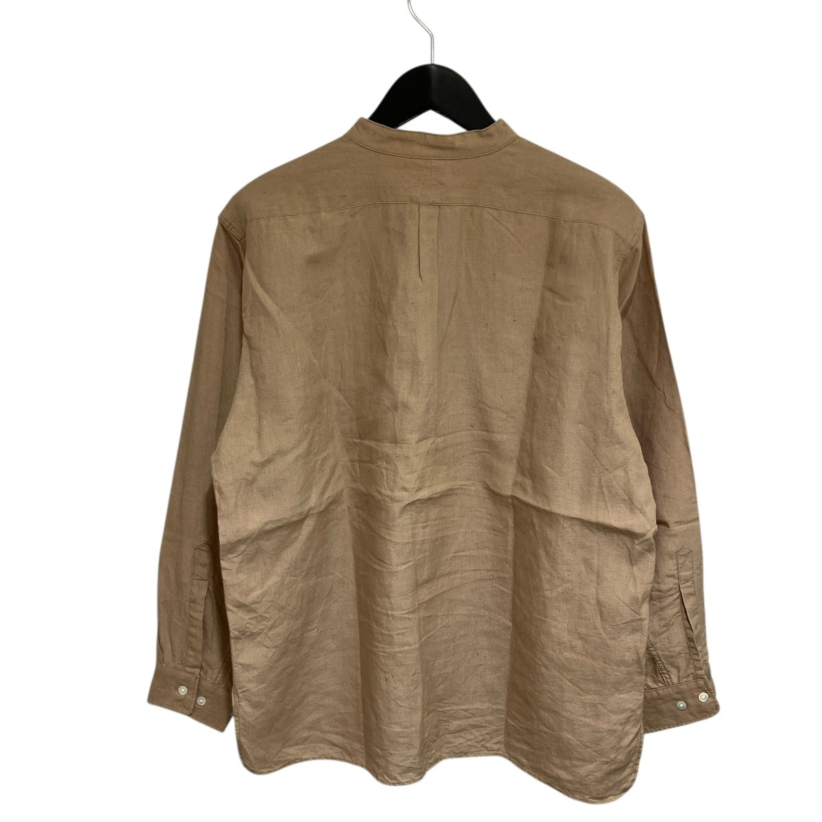 PHIGVEL MAKERS LINEN PULLOVER SHIRTバンドカラーシャツPMAJ-LS04 古着・中古-2枚目のアイテム画像