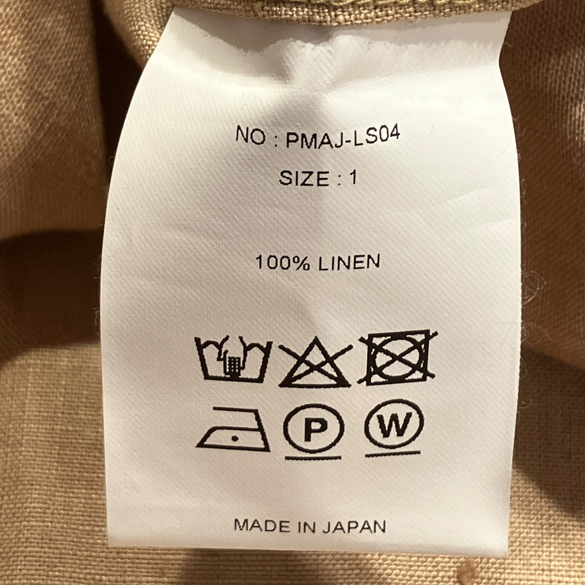 PHIGVEL MAKERS LINEN PULLOVER SHIRTバンドカラーシャツPMAJ-LS04 古着・中古-5枚目のアイテム画像