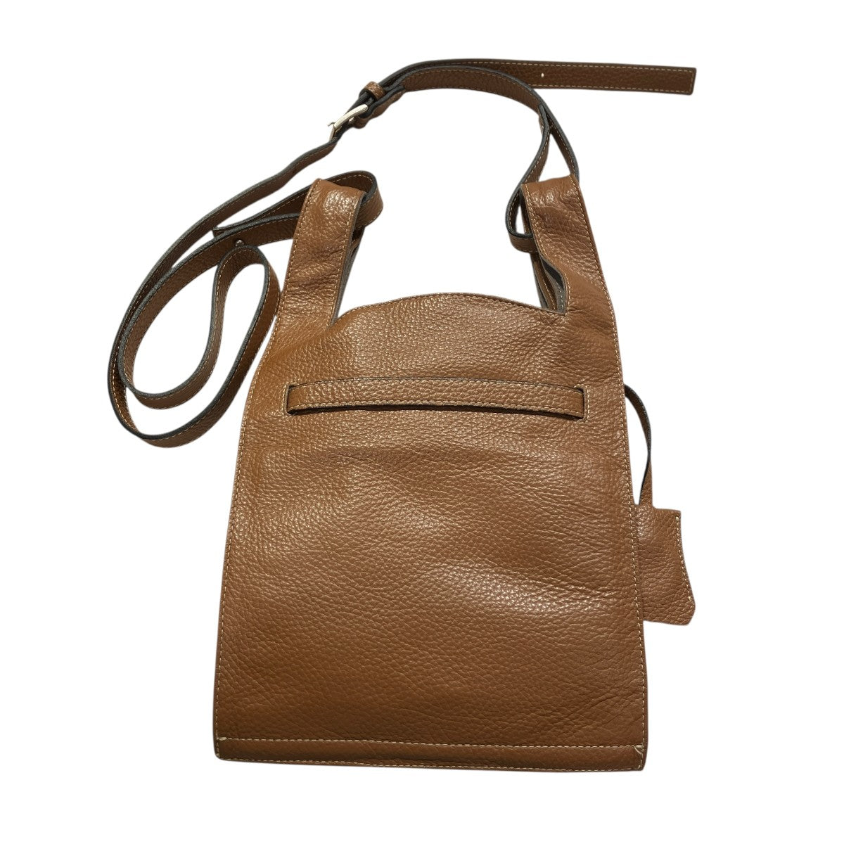 beautiful people market shoulder bag in shrink leatherレザーショルダーバッグ 古着・中古-2枚目のアイテム画像