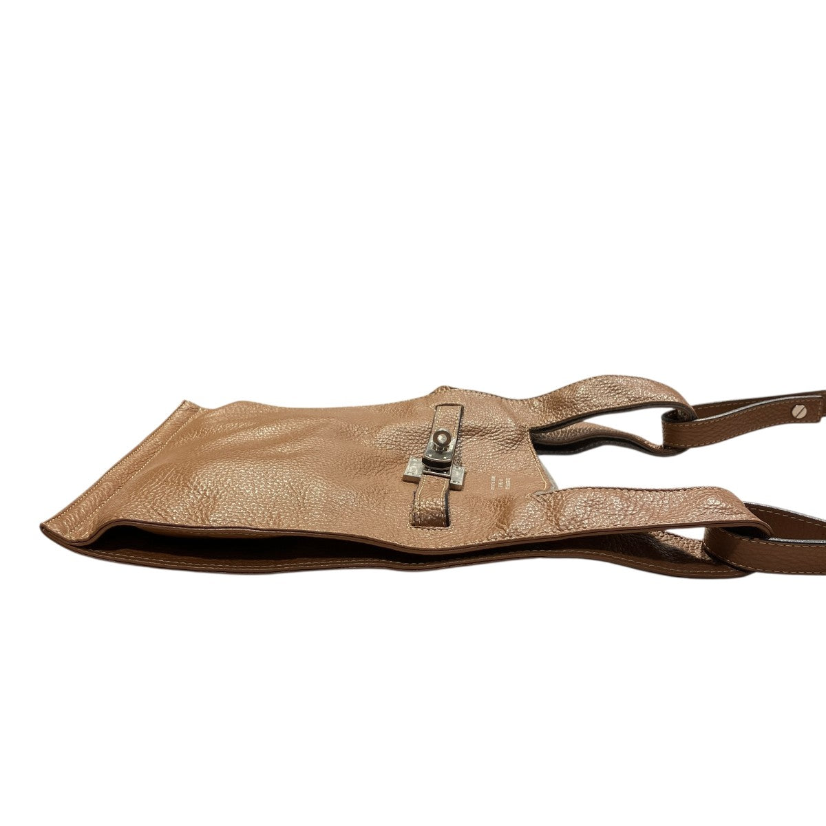 beautiful people market shoulder bag in shrink leatherレザーショルダーバッグ 古着・中古-3枚目のアイテム画像