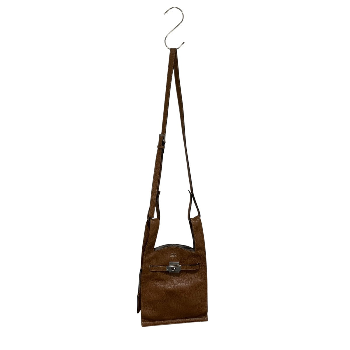 beautiful people market shoulder bag in shrink leatherレザーショルダーバッグ 古着・中古-6枚目のアイテム画像