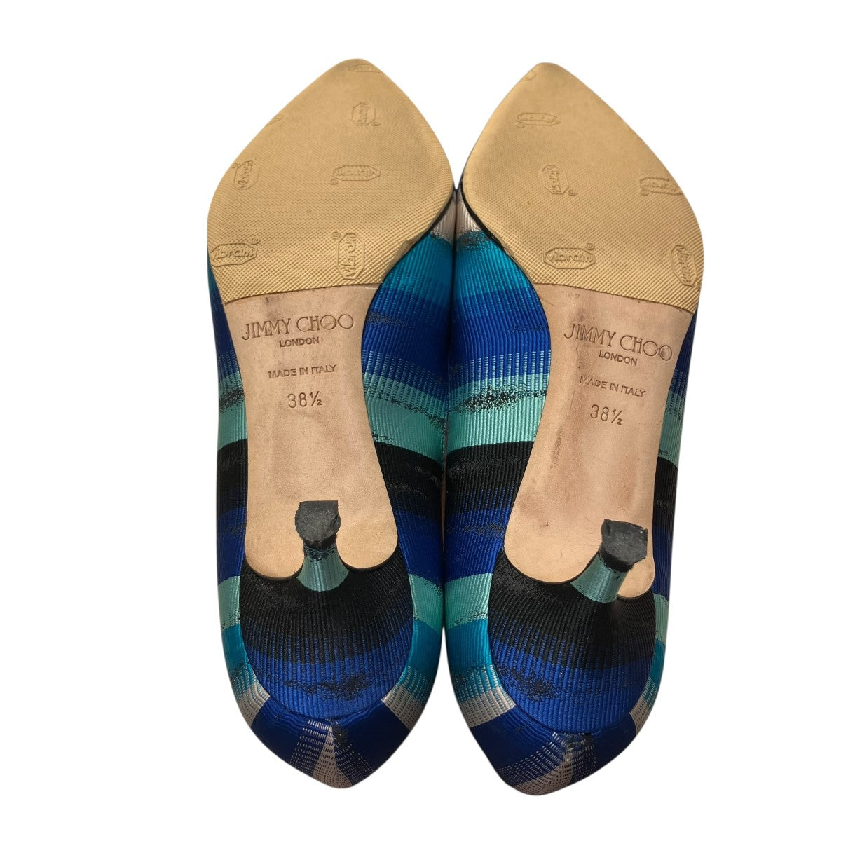 JIMMY CHOO(ジミーチュウ) パンプス ブルー サイズ 38 1/2｜【公式