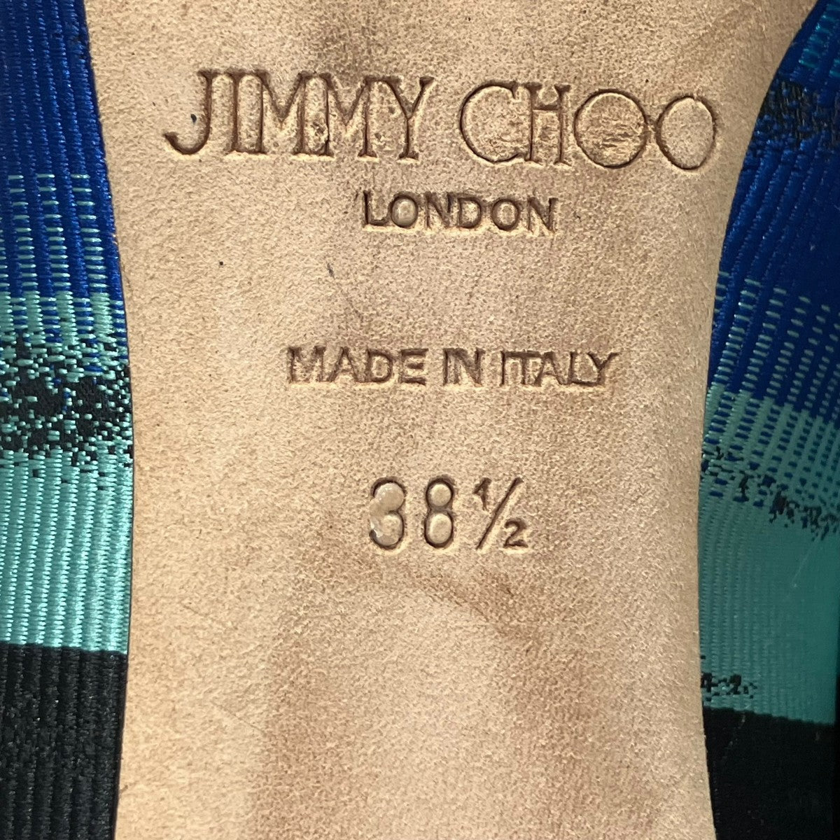 JIMMY CHOO(ジミーチュウ) パンプス ブルー サイズ 38 1/2｜【公式