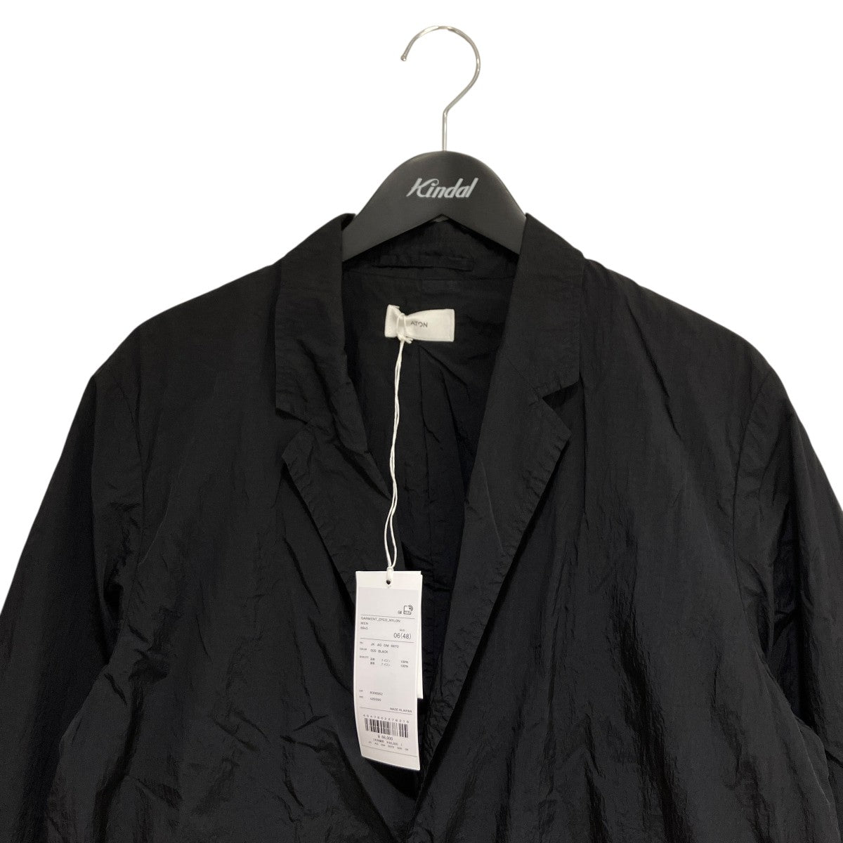 ATON(エイトン) GARMENT DYED TAILORED JACKETテーラードジャケット